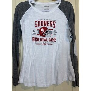 Boxercraft 2018 Rose Bowl OU Oklahoma‎ Sooners long sleeve shirt sz M NWT women